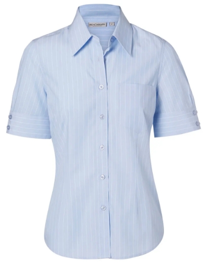 Picture of Winning Spirit, Ladies Pin Stripe S/S Shirt